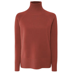 Emilio Romanelli Red Cashmere Women Sweater Turtleneck - Sweaters