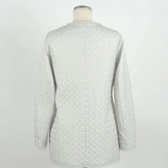 Emilio Romanelli White Polyester Women Jacket - IT44|L - Coats & Jackets