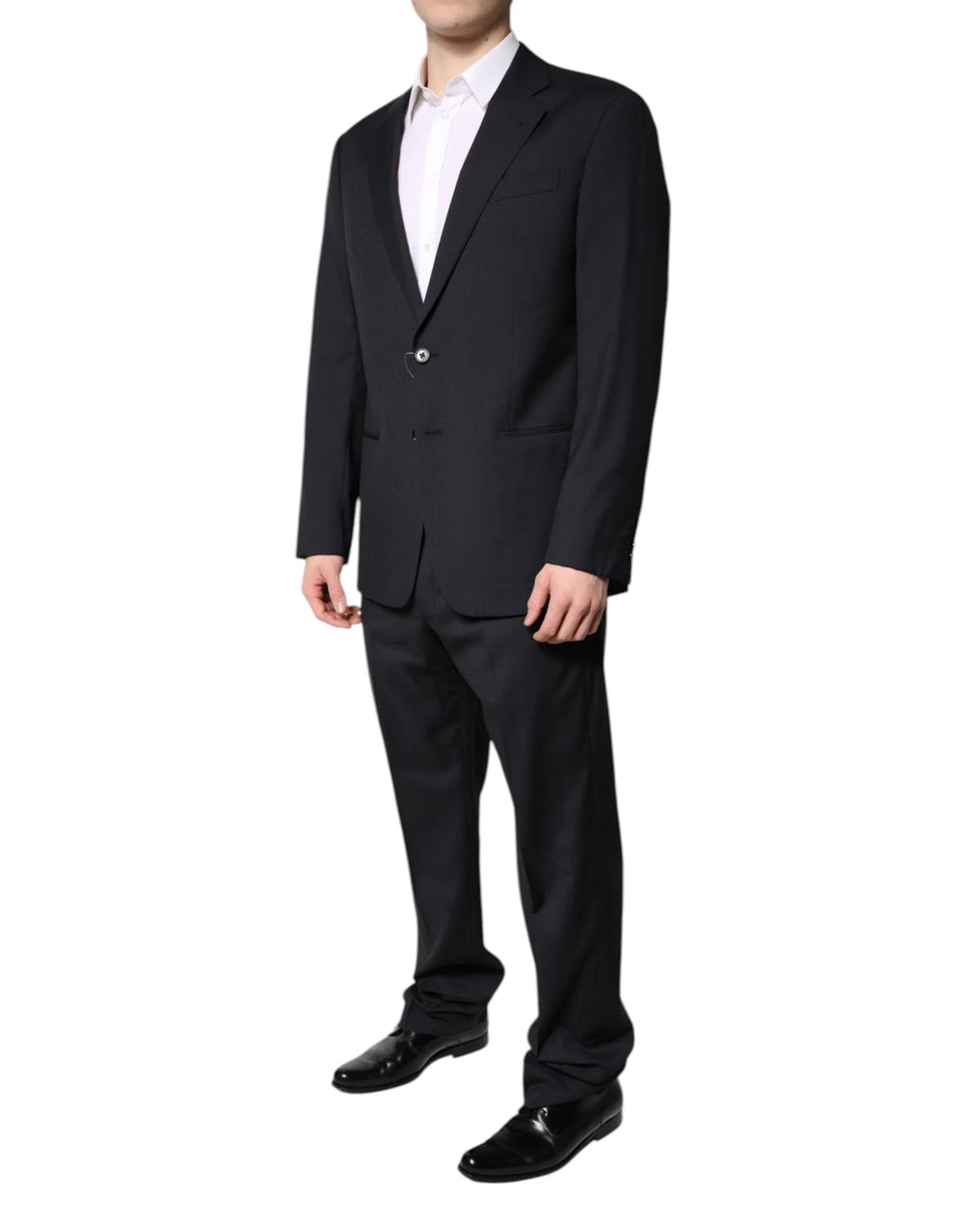 Emporio Armani Black Single Breasted Formal 2 Piece Suit - IT48 | M - Pant Suits