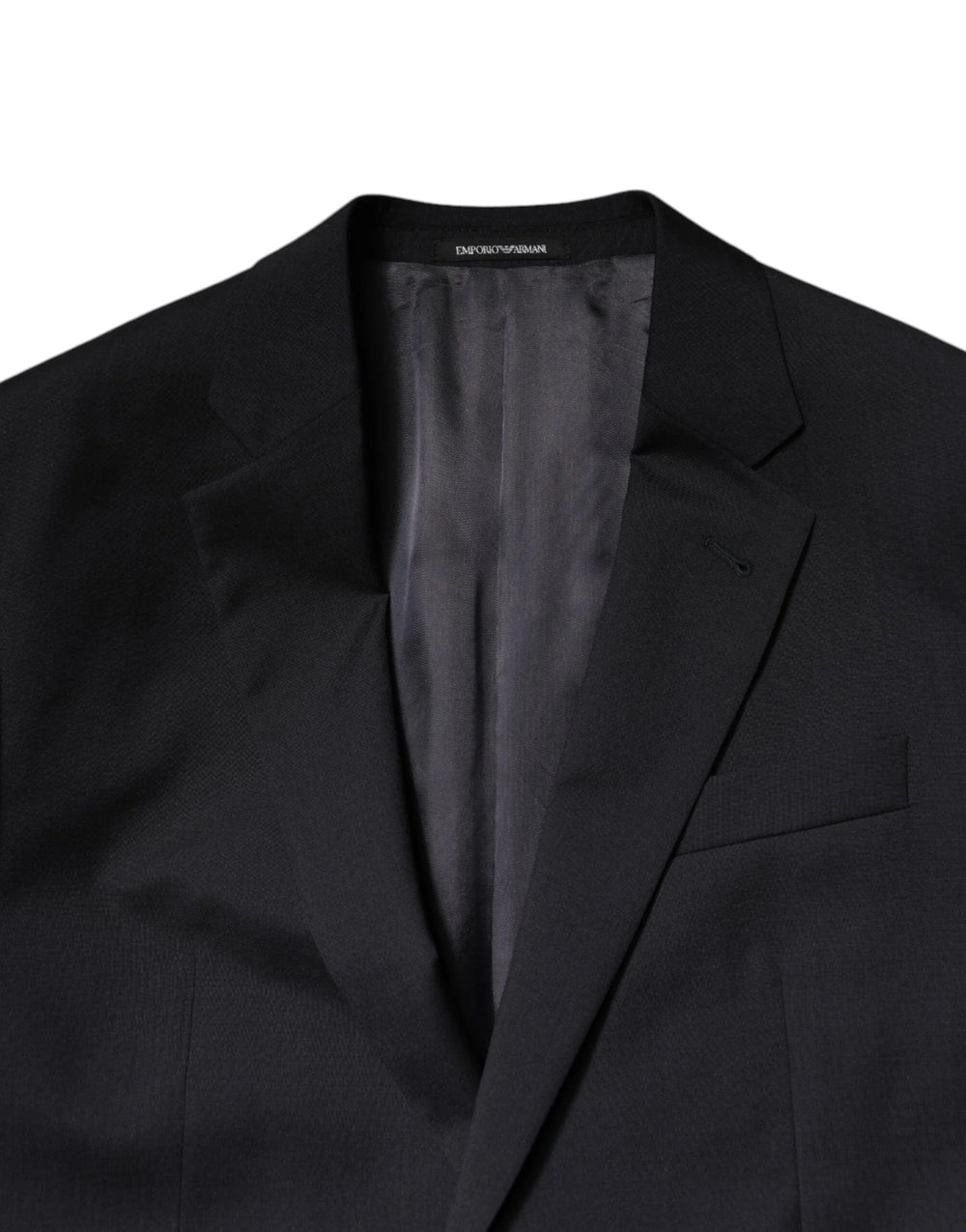Emporio Armani Black Single Breasted Formal 2 Piece Suit - IT48 | M - Pant Suits