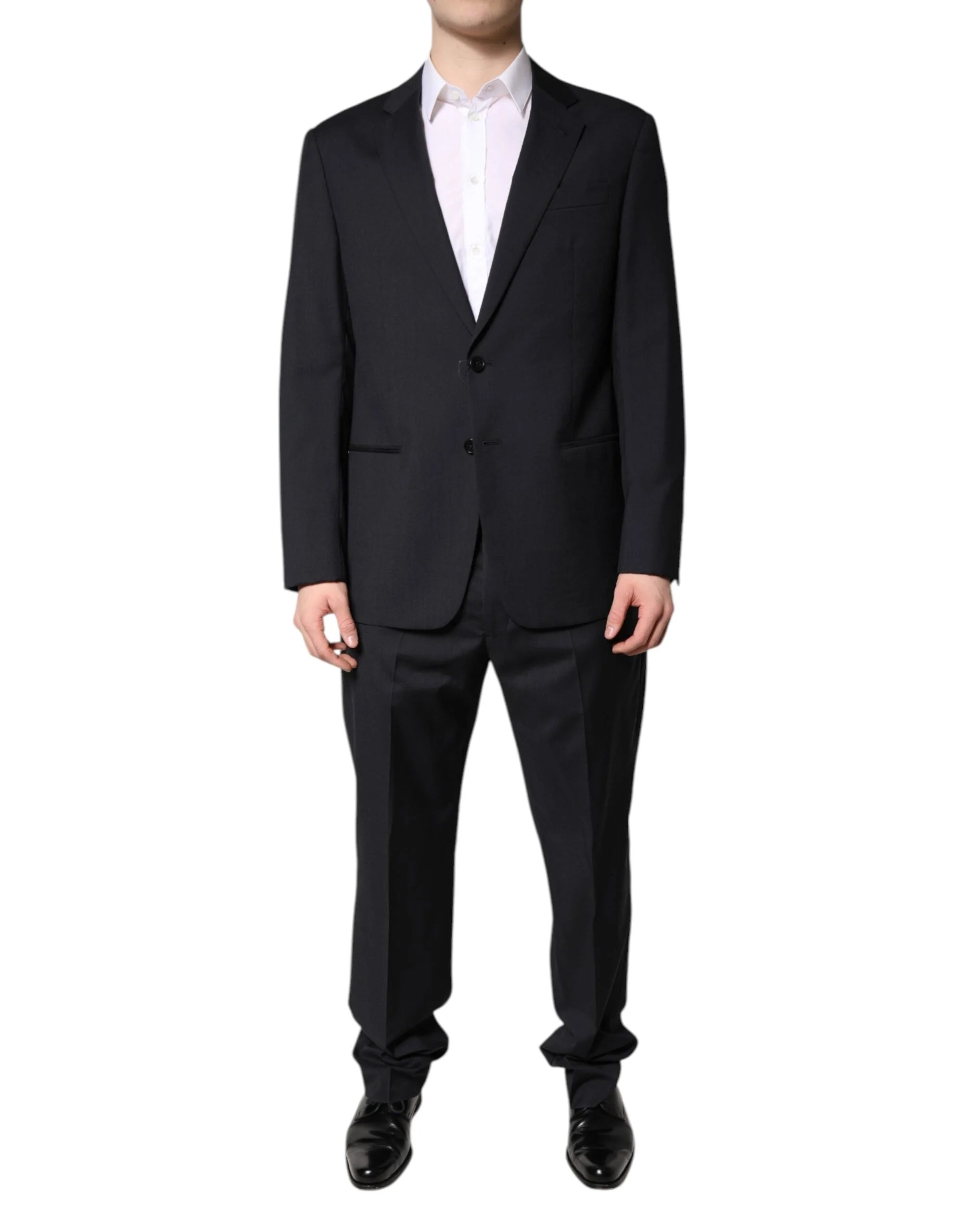 Emporio Armani Black Single Breasted Formal 2 Piece Suit - IT48 | M - Pant Suits