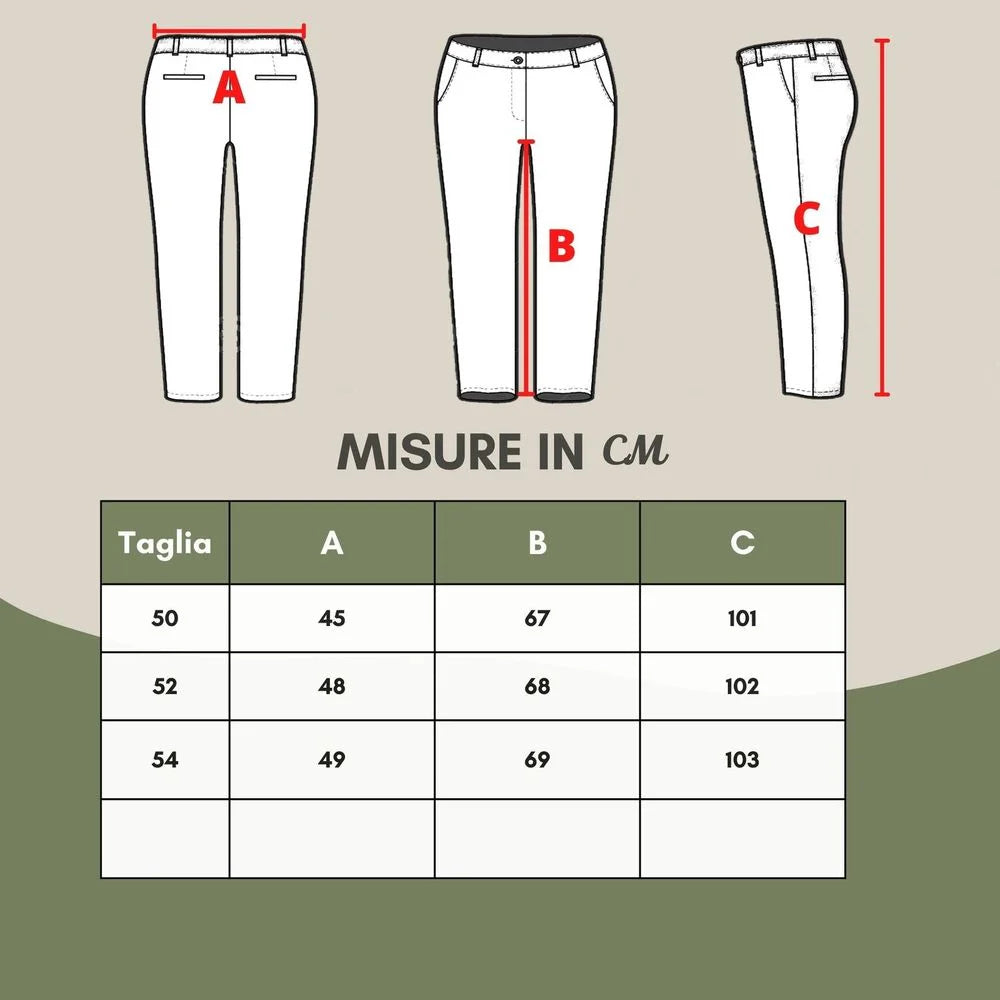 Emporio Armani Blue Linen Pant - Trousers