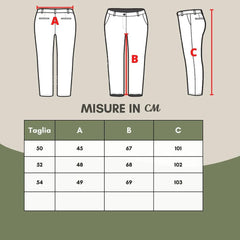 Emporio Armani Blue Linen Pant - Trousers