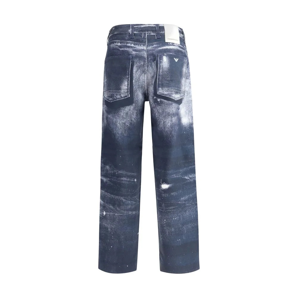 Emporio Armani Denim print Pants
