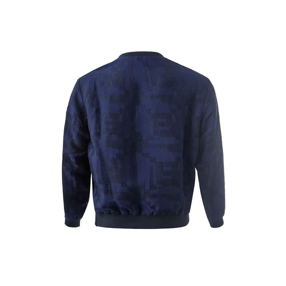 Emporio Armani Elegant Linen Blue T-Shirt for Men - IT54 | XXL - T-Shirts