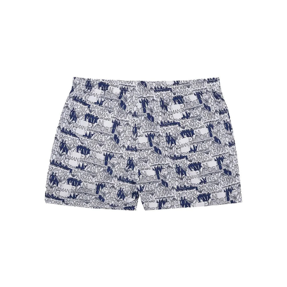 Emporio Armani Elegant White Polyester Swim Shorts - IT46 | S