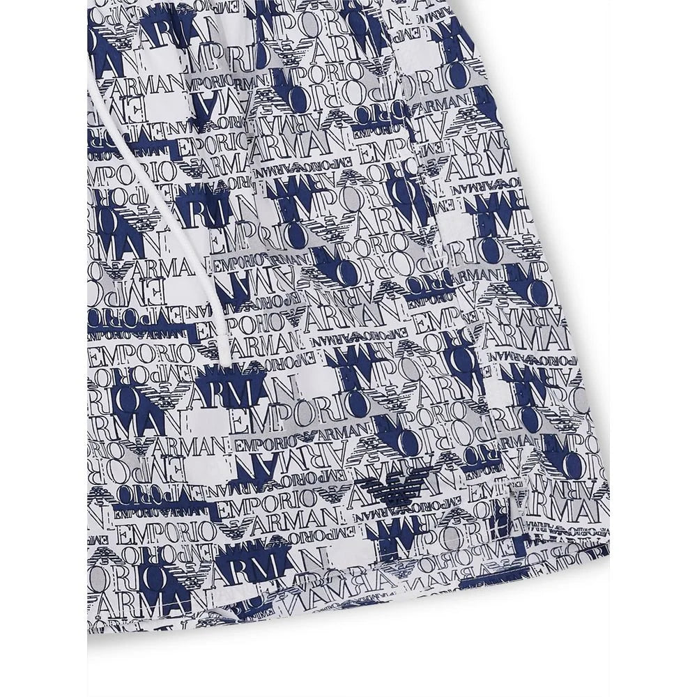 Emporio Armani Elegant White Polyester Swim Shorts - IT46 | S