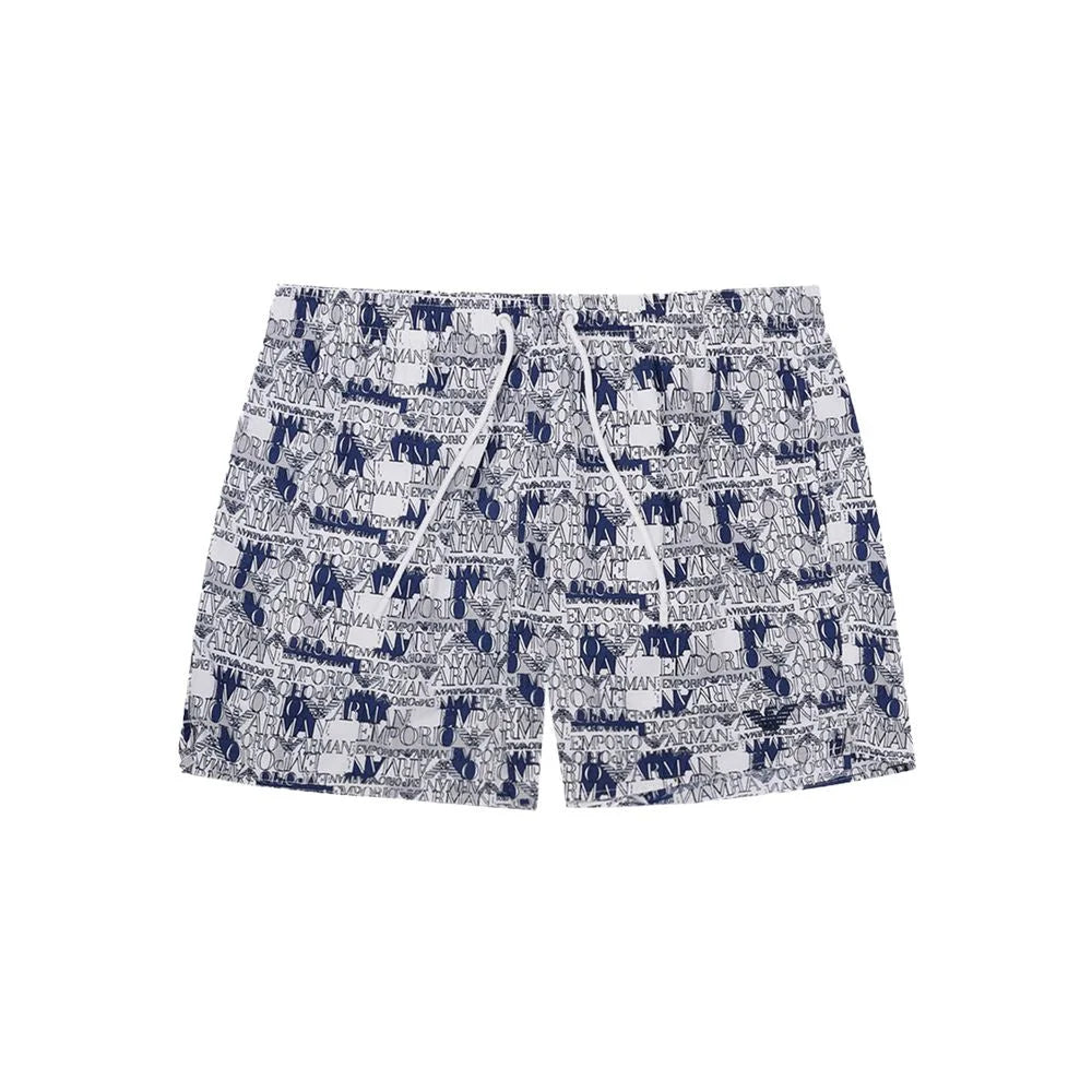 Emporio Armani Elegant White Polyester Swim Shorts - IT46 | S - Boardshorts