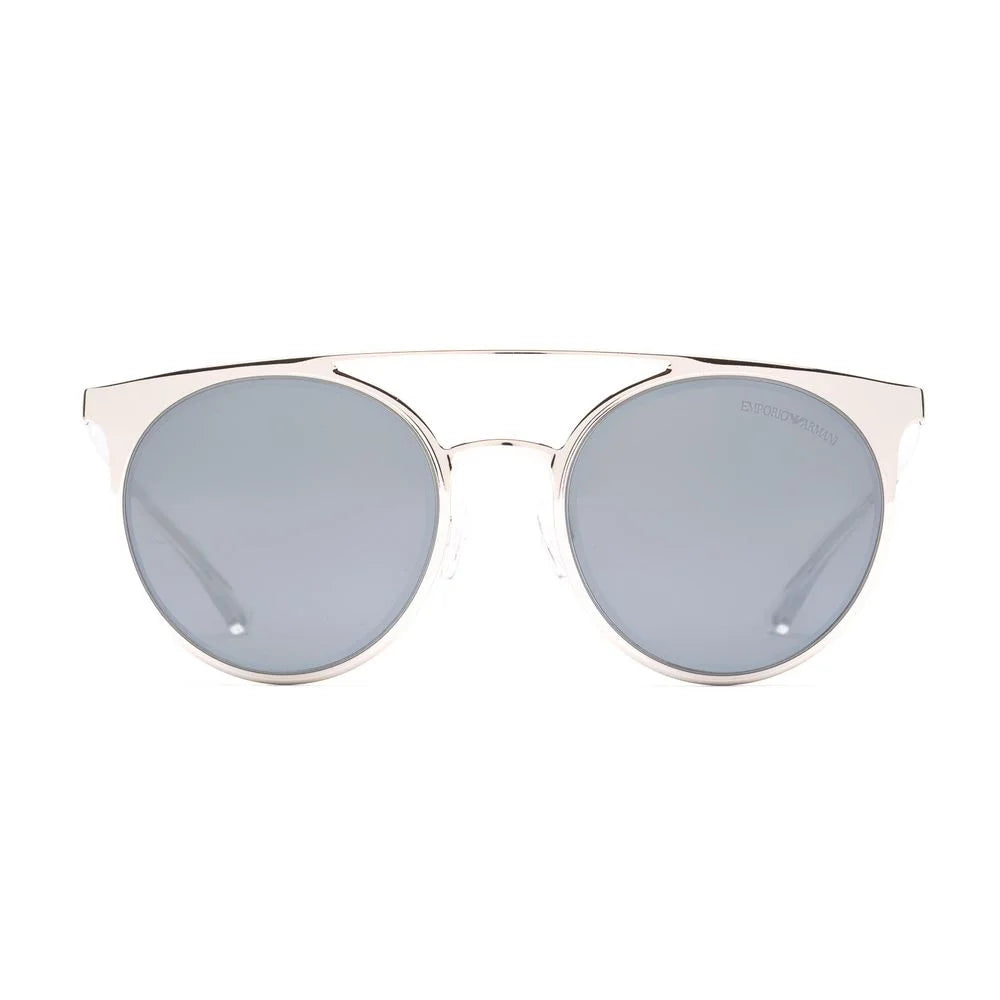 Emporio Armani Gray Metal Sunglasses