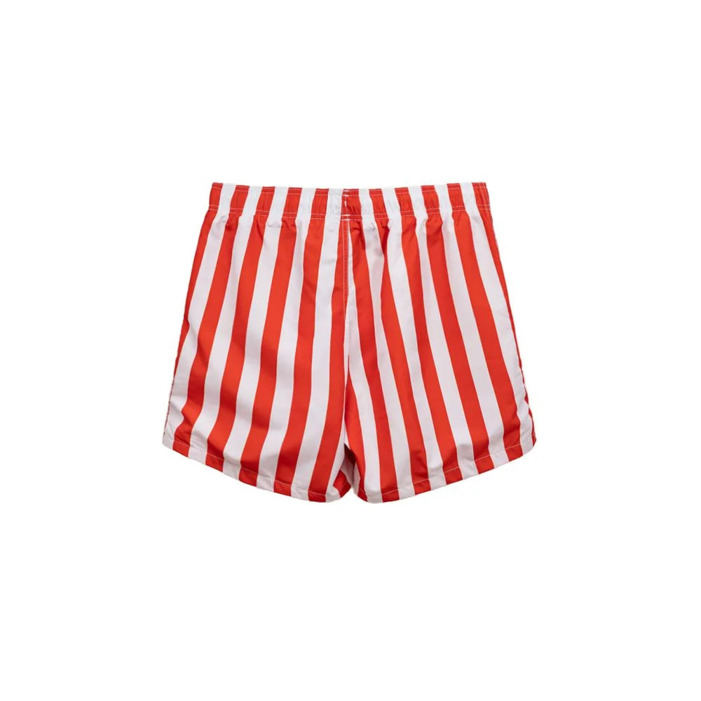 Emporio Armani Red Polyester Swim Short - M - Swim Boxers