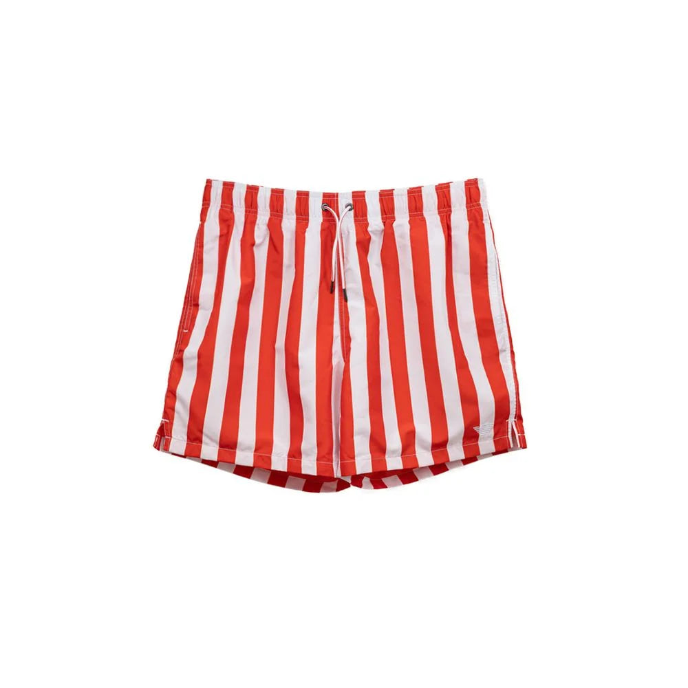 Emporio Armani Red Polyester Swim Short - M - Swim Boxers