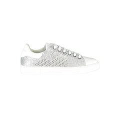 Emporio Armani Silver Leather Women Sneaker - EU35/US5 - Sneakers