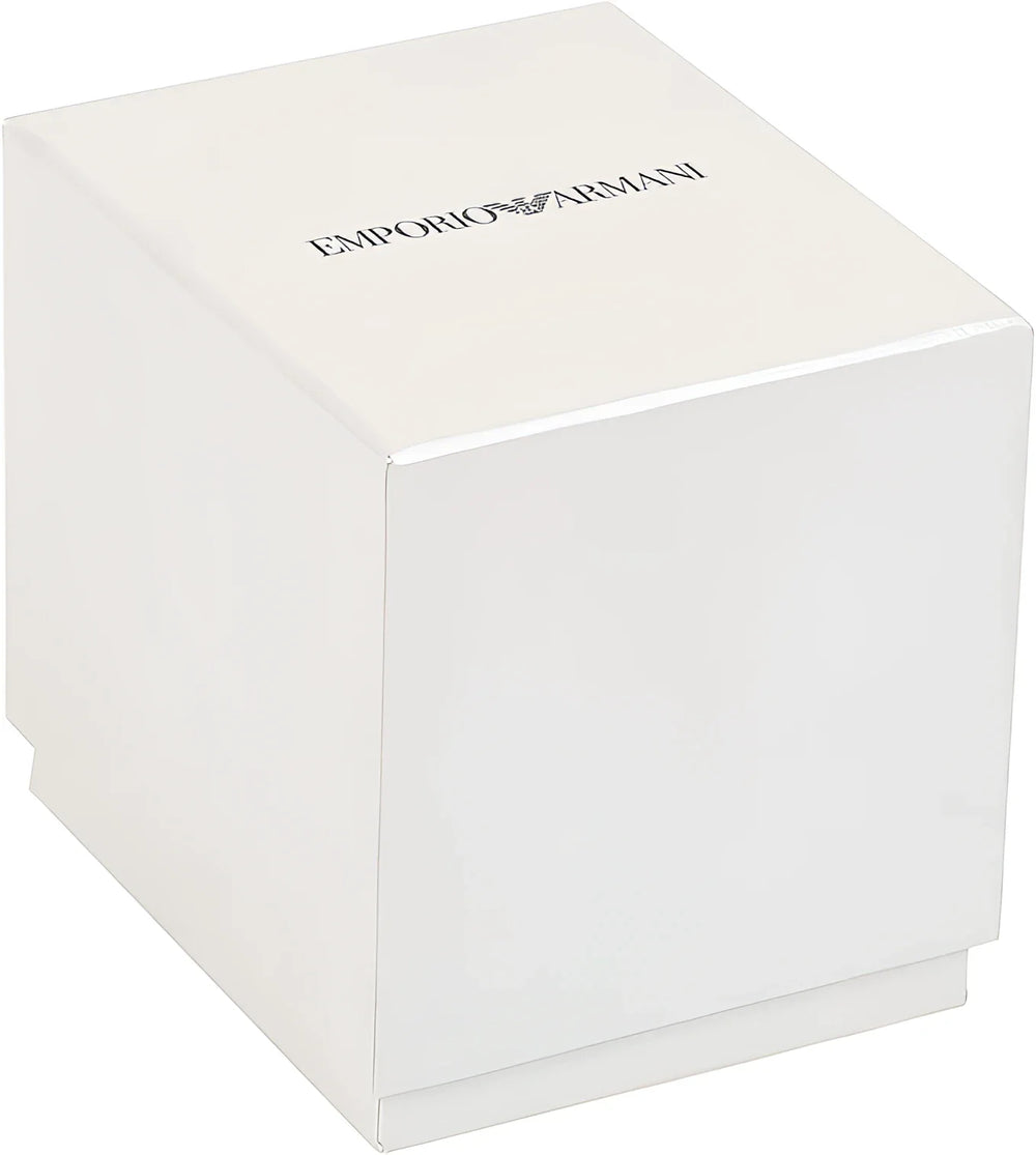 Emporio Armani Silver Steel Quartz Watch