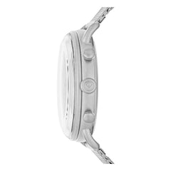 Emporio Armani Sophisticated Silver Steel Chronograph Watch