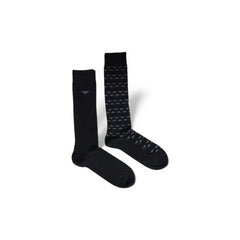 Emporio Armani Underwear Black Cotton Sock - One Size - Crew Socks