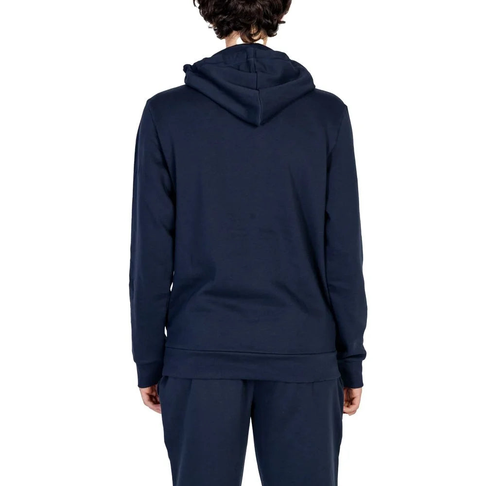 Emporio Armani Underwear Blue Cotton Hoody - IT44 | S - Hoodies