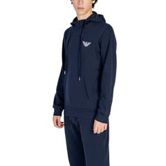 Emporio Armani Underwear Blue Cotton Hoody - IT44 | S - Hoodies