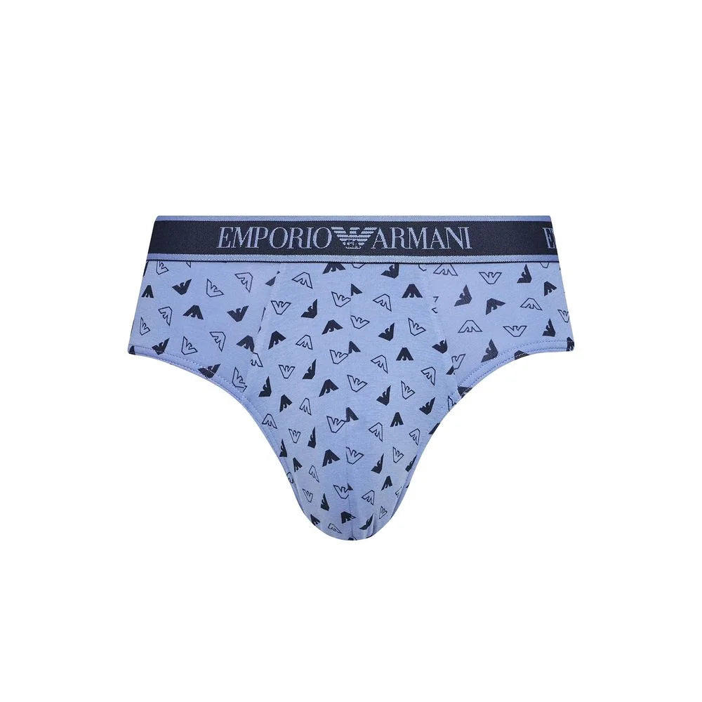 Emporio Armani Underwear Blue Cotton Underwear - IT44 | S - Briefs