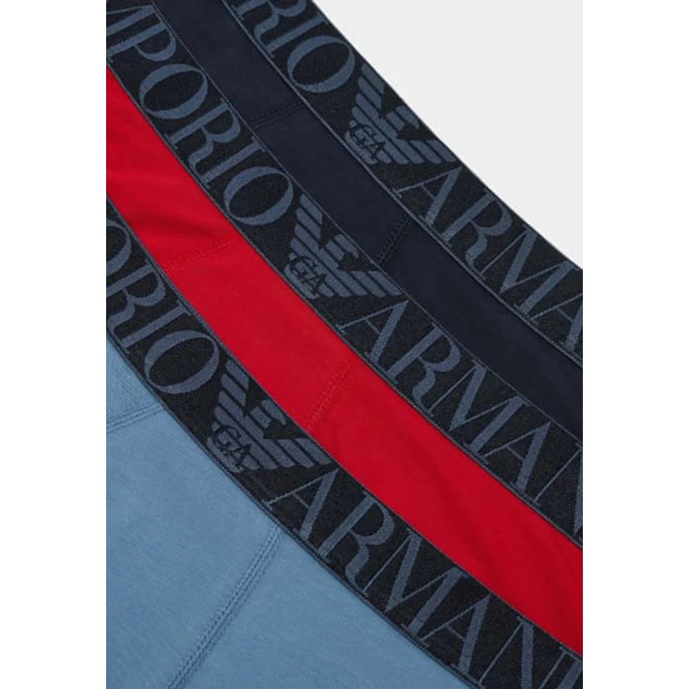 Emporio Armani Underwear Blue Cotton Underwear - IT44 | S - Briefs