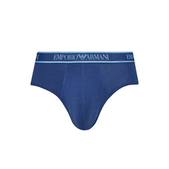 Emporio Armani Underwear Blue Cotton Underwear - IT44 | S - Briefs