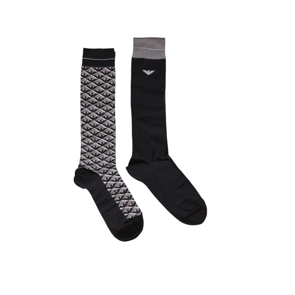 Emporio Armani Underwear Gray Cotton Sock - One Size - Crew Socks