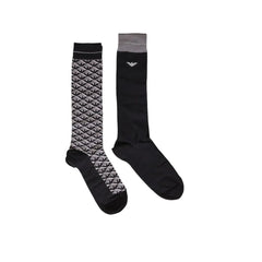 Emporio Armani Underwear Gray Cotton Sock - One Size - Crew Socks