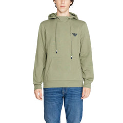 Emporio Armani Underwear Green Cotton Hoody - IT44 | S - Hoodies