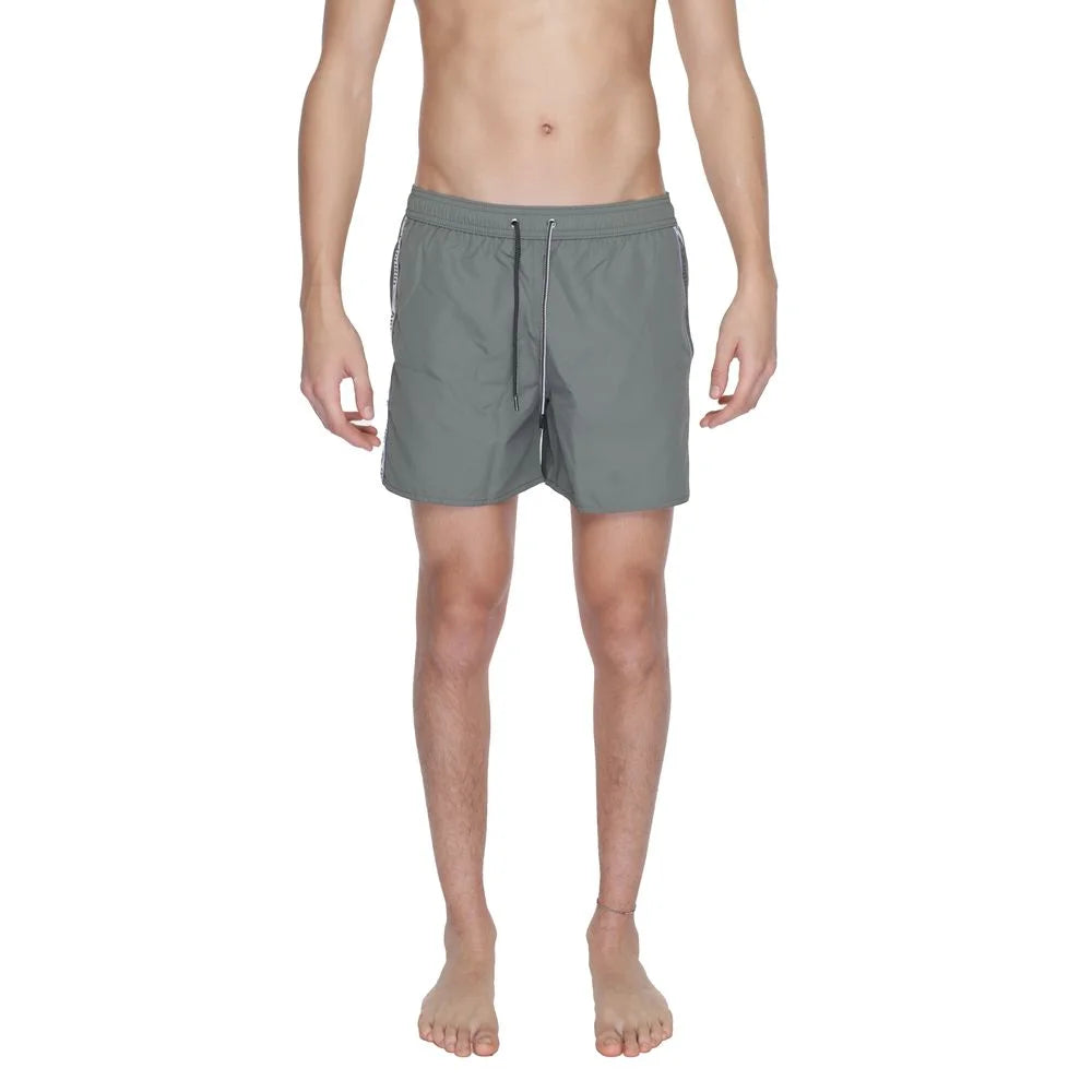 Emporio Armani Underwear Green Polyester Swim Short - IT54 | XXL - Swim Boxers