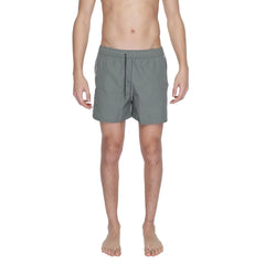 Emporio Armani Underwear Green Polyester Swim Short - IT54 | XXL - Swim Boxers