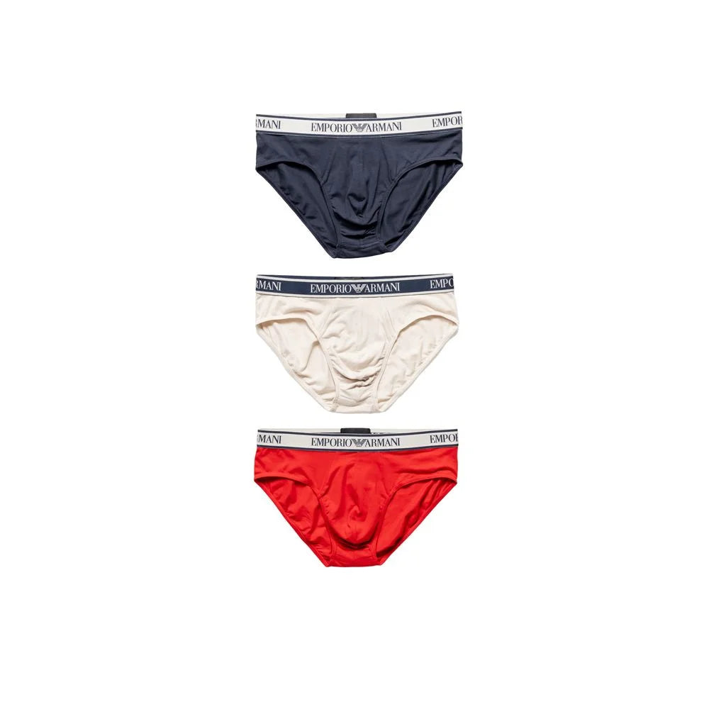 Emporio Armani Underwear Red Cotton Underwear - IT44 | S - Briefs
