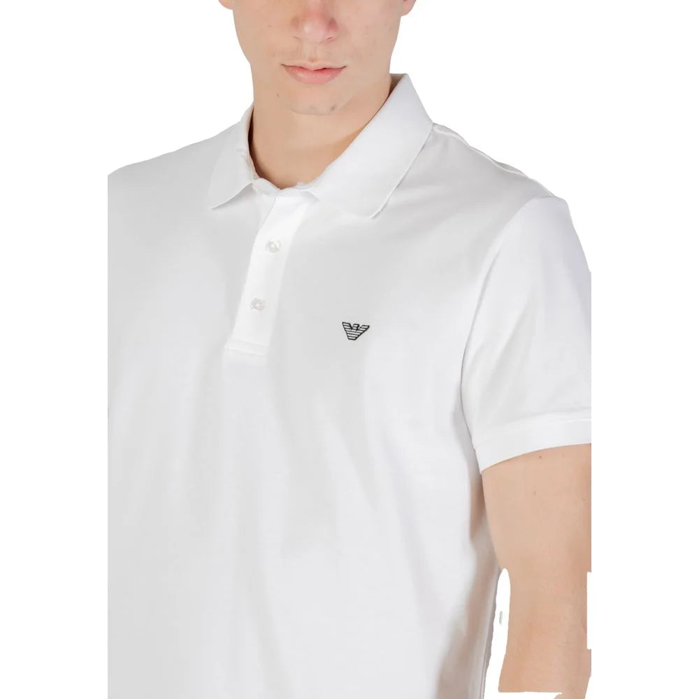 Emporio Armani Underwear White Cotton Polo Shirt - IT54 | XXL - Polos