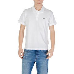 Emporio Armani Underwear White Cotton Polo Shirt - IT54 | XXL - Polos