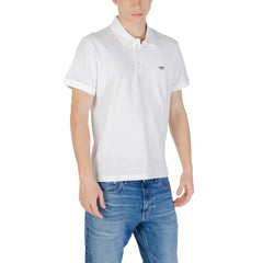 Emporio Armani Underwear White Cotton Polo Shirt - IT54 | XXL - Polos