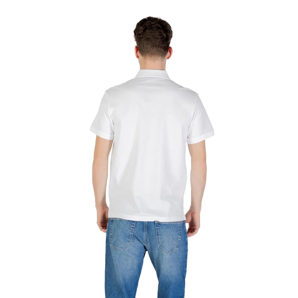 Emporio Armani Underwear White Cotton Polo Shirt - IT54 | XXL - Polos