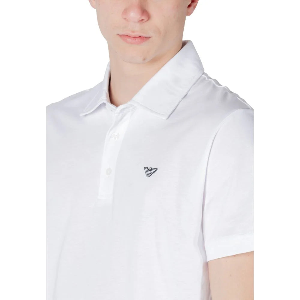 Emporio Armani Underwear White Cotton Polo Shirt - Polos