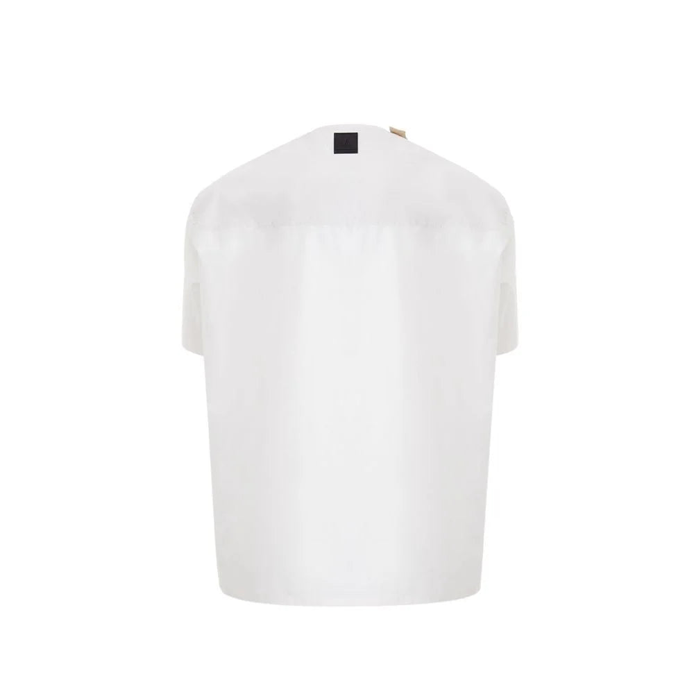 Emporio Armani White Cotton T-Shirt - T-Shirts