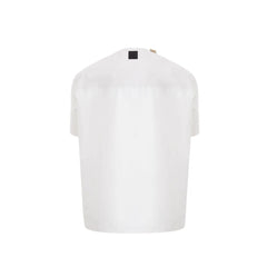 Emporio Armani White Cotton T-Shirt - T-Shirts