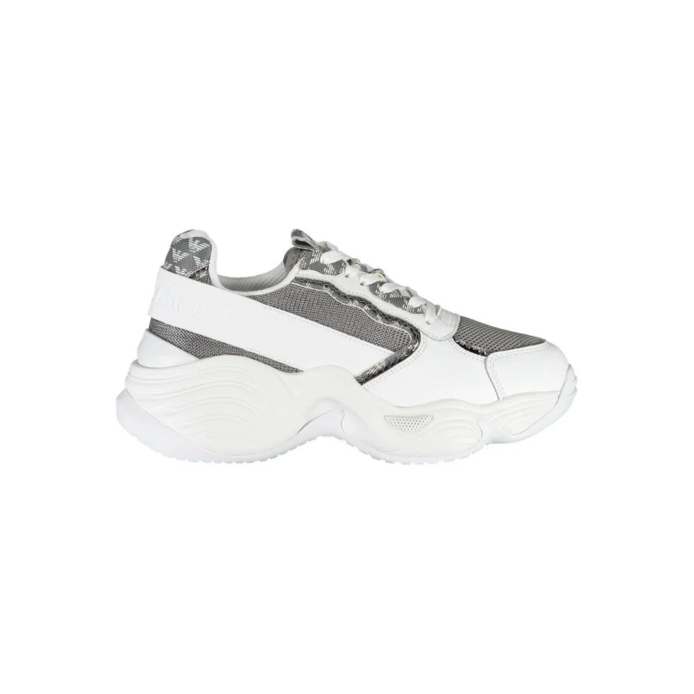 Emporio Armani White Polyester Sneaker - EU35/US5