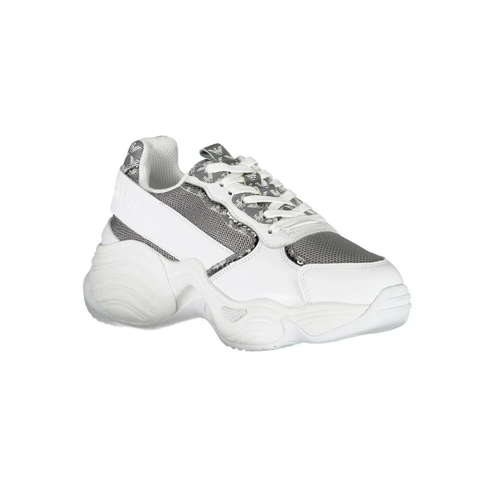 Emporio Armani White Polyester Sneaker - EU35/US5 - Sneakers