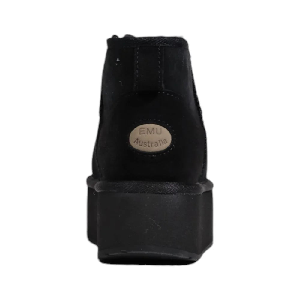 EMU Australia Black Leather Ankle - Boots