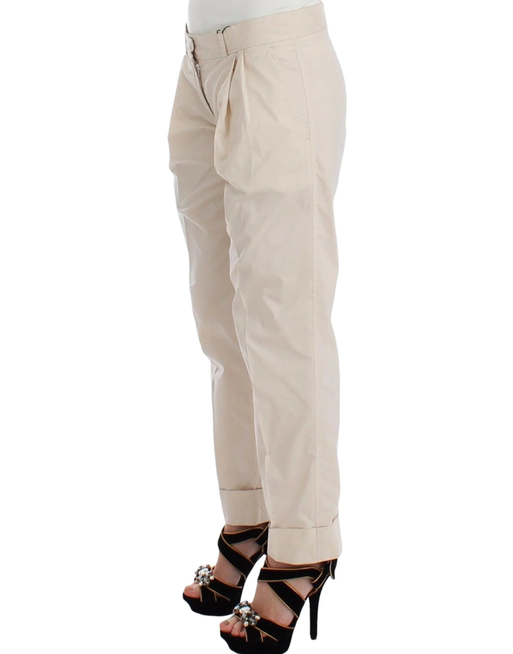 Ermanno Scervino Beige Chinos Casual Dress Pants Khakis - IT40|S - Chinos