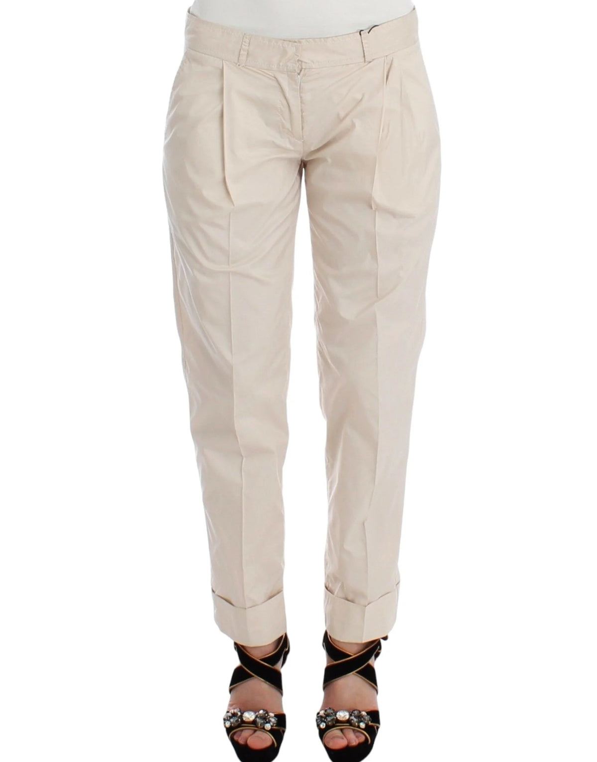 Ermanno Scervino Beige Chinos Casual Dress Pants Khakis - IT40|S - Chinos