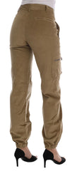 Ermanno Scervino Beige Cotton Corduroys Pants - IT38|XS - Trousers