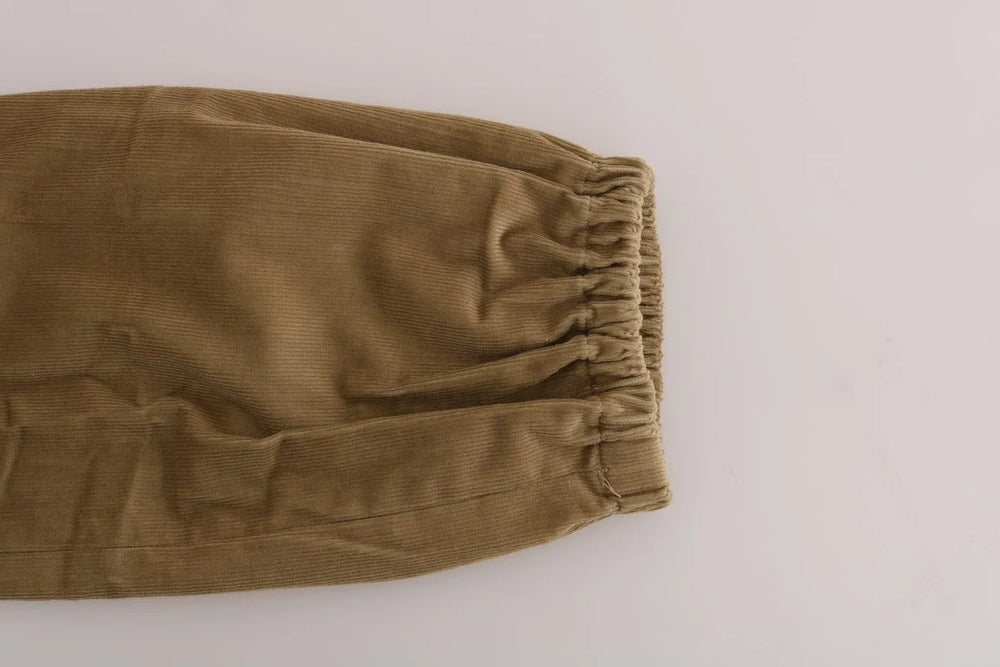 Ermanno Scervino Beige Cotton Corduroys Pants - IT38|XS - Trousers