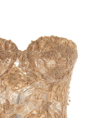 Ermanno Scervino Beige Cotton Tank Tops - IT42