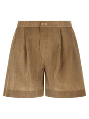 Ermanno Scervino Beige Polyester Bermuda Shorts