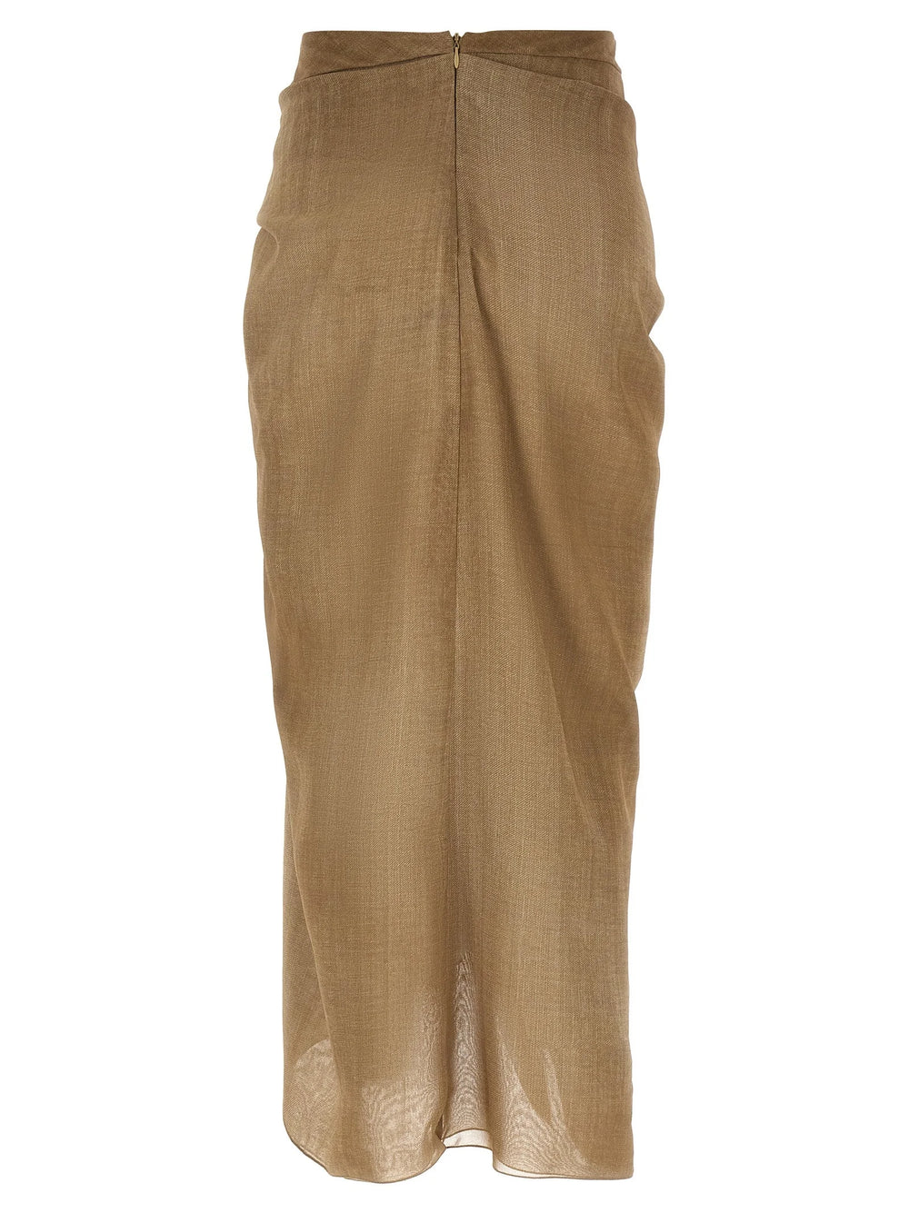 Ermanno Scervino Beige Polyester Mini Skirt - IT40