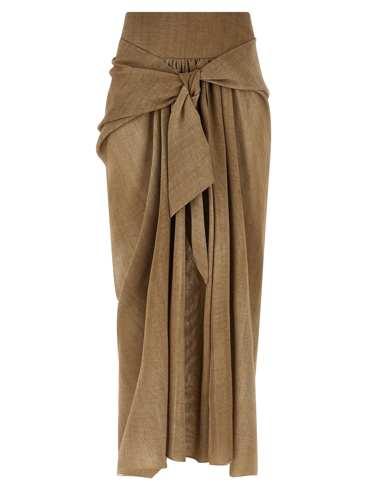Ermanno Scervino Beige Polyester Mini Skirt - IT40