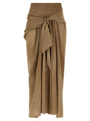Ermanno Scervino Beige Polyester Mini Skirt - IT40