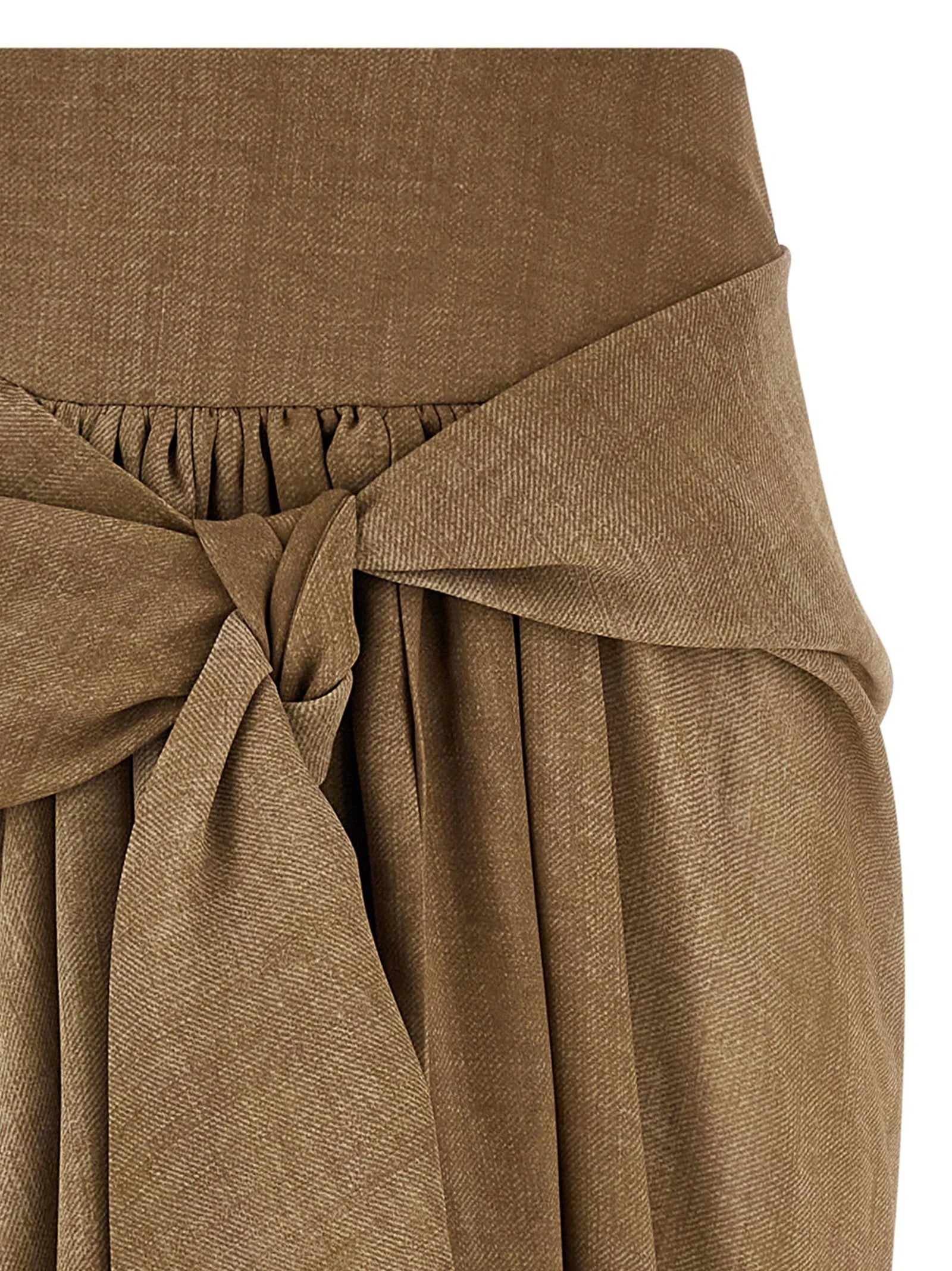 Ermanno Scervino Beige Polyester Mini Skirt - IT40